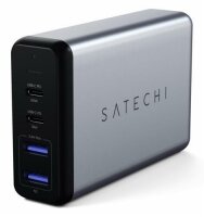 Satechi 75W Dual Type-C PD Travel Charger - Space Gray (Grau)