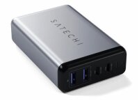 Satechi 75W Dual Type-C PD Travel Charger - Space Gray (Grau)