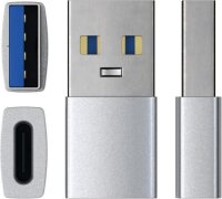 Satechi Aluminum Type-A to Type-C USB Adapter - Silber