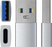 Satechi Aluminum Type-A to Type-C USB Adapter - Silber