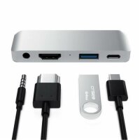 Satechi Aluminum Type-C Mobile Pro Hub Adapter - Silber