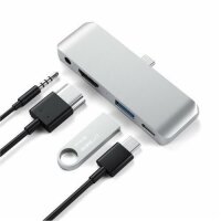 Satechi Aluminum Type-C Mobile Pro Hub Adapter - Silber
