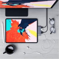 Satechi Aluminum Type-C Mobile Pro Hub Adapter - Space Gray (Grau)