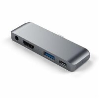 Satechi Aluminum Type-C Mobile Pro Hub Adapter - Space Gray (Grau)