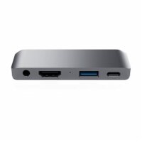 Satechi Aluminum Type-C Mobile Pro Hub Adapter - Space Gray (Grau)