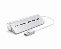 Satechi Aluminum USB 3.0 Hub und Card Reader - Silber