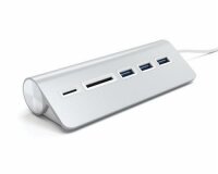 Satechi Aluminum USB 3.0 Hub und Card Reader - Silber