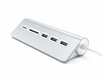 Satechi Aluminum USB 3.0 Hub und Card Reader - Silber