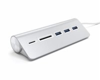 Satechi Aluminum USB 3.0 Hub und Card Reader - Silber
