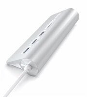 Satechi Aluminum USB 3.0 Hub und Card Reader - Silber