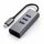 Satechi Type-C 2-in-1 - 3 Port USB 3.0 Hub und Ethernet - Space Grey (Grau)