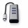 Satechi Type-C 2-in-1 - 3 Port USB 3.0 Hub und Ethernet - Space Grey (Grau)