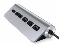 Satechi Type-C Aluminum USB Hub und Card Reader - Space Gray (Grau)