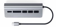 Satechi Type-C Aluminum USB Hub und Card Reader - Space Gray (Grau)