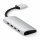Satechi Type-C Dual Multimedia Adapter für MacBooks - Silber