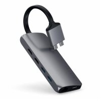 Satechi Type-C Dual Multimedia Adapter für MacBooks - Space Gray (Grau)