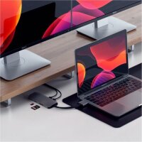 Satechi Type-C Dual Multimedia Adapter für MacBooks - Space Gray (Grau)