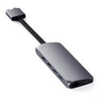 Satechi Type-C Dual Multimedia Adapter für MacBooks - Space Gray (Grau)