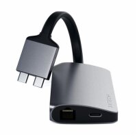 Satechi Type-C Dual Multimedia Adapter für MacBooks - Space Gray (Grau)