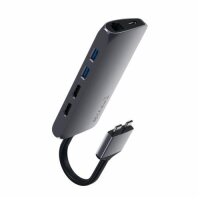 Satechi Type-C Dual Multimedia Adapter für MacBooks - Space Gray (Grau)