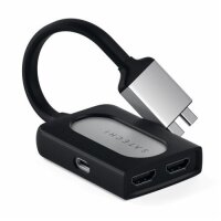 Satechi Type-C Dual zu HDMI DUAL 4K 60Hz Adapter - Silber