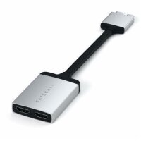 Satechi Type-C Dual zu HDMI DUAL 4K 60Hz Adapter - Silber
