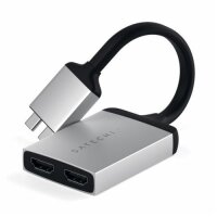 Satechi Type-C Dual zu HDMI DUAL 4K 60Hz Adapter - Silber