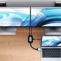 Satechi Type-C Dual zu HDMI DUAL 4K 60Hz Adapter - Silber