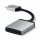 Satechi Type-C Dual zu HDMI DUAL 4K 60Hz Adapter - Silber