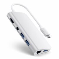 Satechi Type-C Multimedia Adapter für Macbook / Geräte mit USB-C Anschluss - Silber