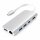 Satechi Type-C Multimedia Adapter für Macbook / Geräte mit USB-C Anschluss - Silber
