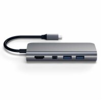 Satechi Type-C Multimedia Adapter für Macbook / Geräte mit USB-C Anschluss - Space Gray (Grau)