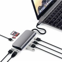Satechi Type-C Multimedia Adapter für Macbook / Geräte mit USB-C Anschluss - Space Gray (Grau)