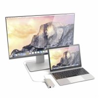 Satechi Type-C Multi-Port Hub 4K Ethernet für MacBooks / Geräte mit USB-C Anschluss - Silber