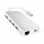 Satechi Type-C Multi-Port Hub 4K Ethernet für MacBooks / Geräte mit USB-C Anschluss - Silber