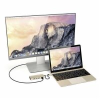 Satechi Type-C Multi-Port Hub 4K Ethernet V2 für Geräte mit USB-C Anschluss - Gold