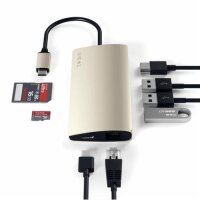 Satechi Type-C Multi-Port Hub 4K Ethernet V2 für Geräte mit USB-C Anschluss - Gold