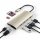 Satechi Type-C Multi-Port Hub 4K Ethernet V2 für Geräte mit USB-C Anschluss - Gold