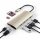 Satechi Type-C Multi-Port Hub 4K Ethernet V2 für Geräte mit USB-C Anschluss - Gold