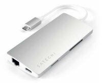 Satechi Type-C Multi-Port Hub 4K Ethernet V2 für Geräte mit USB-C Anschluss - Silber