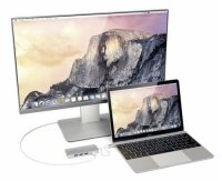 Satechi Type-C Multi-Port Hub 4K Ethernet V2 für Geräte mit USB-C Anschluss - Silber
