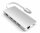 Satechi Type-C Multi-Port Hub 4K Ethernet V2 für Geräte mit USB-C Anschluss - Silber