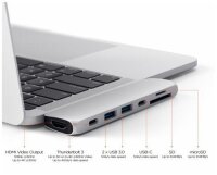 Satechi Type-C Pro Hub 4K HDMI für MacBook Pro - Silber