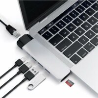 Satechi Type-C Pro Hub 4K HDMI mit Ethernet - Silber