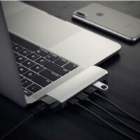 Satechi Type-C Pro Hub 4K HDMI mit Ethernet - Silber