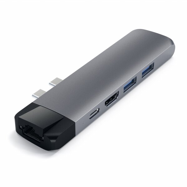Satechi Type-C Pro Hub 4K HDMI mit Ethernet - Space Gray (Grau)