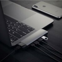 Satechi Type-C Pro Hub 4K HDMI mit Ethernet - Space Gray (Grau)
