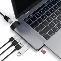 Satechi Type-C Pro Hub 4K HDMI mit Ethernet - Space Gray (Grau)