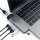 Satechi Type-C Pro Hub 4K HDMI mit Ethernet - Space Gray (Grau)
