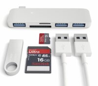 Satechi Type-C USB Hub für Macbook - Silber